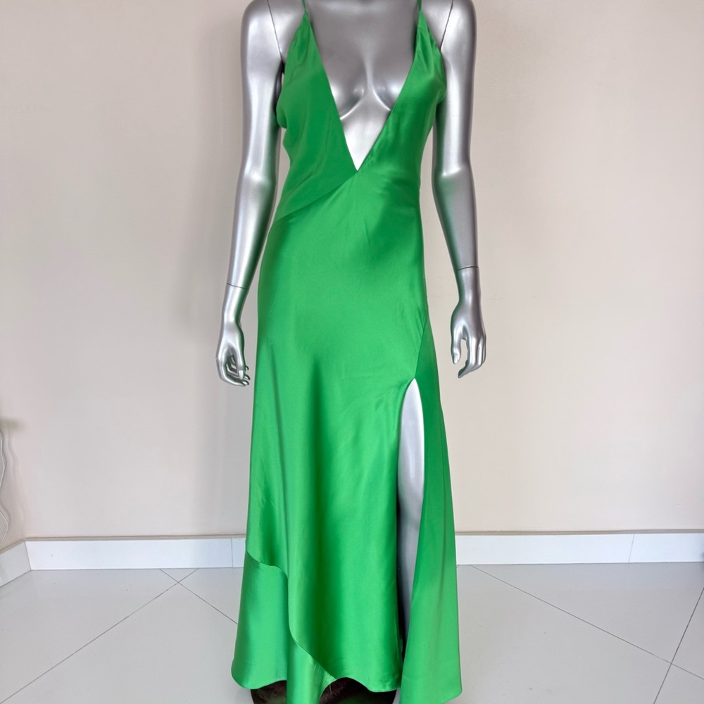 NEW Sergio Hudson women silk long dress size 4 US Retail 2885$